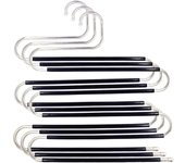 Juego de 3 perchas para pantalones, tipo S que ahorran espacio para ropa, pantalones, pantalones y organizadores para bufandas, jeans, ropa, pantalones, toallas