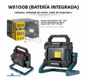 LED Portable Lantern USB Handheld  Work Light Flashlight Searchlight With Side Light Waterproof 5PCS 18650 Battery   Outdoor