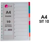 Ekrit separadores pp a4 11 taladros 10 colores