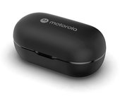 Motorola Sound Moto Buds 085 - Auriculares Inalámbricos, Auriculares Intrauditivos, 15 Horas de Uso, Cargador Compacto, Resistente al Agua y al Sudor, Control Táctil y por Voz, Negro