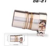 Motorcycle Exhaust Link Middle Pipe Full System For YAMAHA YZF-R6 R6 1998-2005 2006-2021 Motorcycle Muffler Front Header Pipe