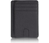 RFID Blocking Wallet Business Card Cover for Case Super Thin Men Leather Credit Card Holder