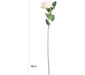Poenia Arte Floral - Vara Rosa Artificial 58cm Pack de 6 Piezas - Realista Duradero Decorativo