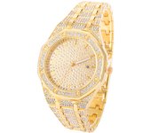 Iced Out Watch for Men Gold Watch for Men Hip Hop Fashion Cool Bling Bling Gold Diamond Luxury Mens Watch Dropshipping Relogio