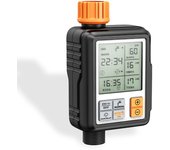 Temporizador de Riego Automático, impermeable y use al Aire Libre, múltiples Modos, Pantalla LCD de 3 pulgadas, Jardín Granja césped Flor Riego