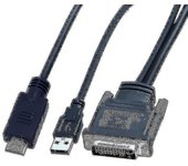 Pin M1-da 30 + 5 de Dvi al vínculo dual del cable Hd-compatible + cable el 1,7 m del proyector del Usb