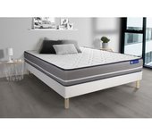 Pack colchón Actilatex pur 120x190cm + Somier multiláminas, Látex y espuma viscoelástica, 3 zonas de confort