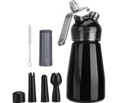 Dispensador de crema de 250 ml Espumador para ordeñar postres Máquina para hacer espuma de leche fresca Máquina para batir crema