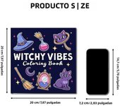 WITCHY VIBES Coloring Book for Adults Cute Kill Time Graffiti Painting Drawing Book Perfect Gift for Party and Birthday