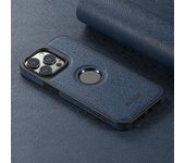 Suteni Compatible Magnetic MagSafe Wireless Charging Case Luxury PU Leather for iPhone 16 Pro Max 15 Plus 14 13 12