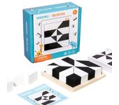 High Quality Montessori Geometric Shape Puzzle Building Blocks Wooden 3D Puzzle Children Education Logical Thinking Training Game
