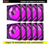 Aigo AIR12 Computer Case fan ventoinha PC 120mm rgb fan 4pin PWM CPU Cooling fan 3pin5v Unlimited space argb 12cm ventilador