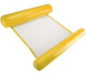 Hamaca de agua para piscina de adultos colchón hinchable piscina para adultos y niños 200 kg 130 x 73 cm amarillo
