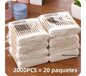 500/1000/2000pcs Double Head Cotton Buds Tip Cotton Swab Women Makeup For Wood Sticks Nose Ears Cleaning Health Care Tools