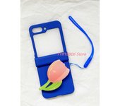 Korean Fresh Portable Rope Tulip Stand Holder Candy Color Case for for Samsung Galaxy Z Flip 5 Z Flip5 Zflip5 Flip5 Zflip5 Cover