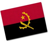 MERCHANDMANIA PUZZLE PEQUEÑO TAMAÑO APROX. A5 DE 80 PIEZAS bandera angola pais gobierno angoleño angolano rompecabezas puzle para adulto