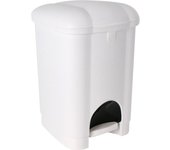 Tontarelli - Cubo Basura a Pedal 16L Carolina Crema - Capacidad Ampliada y Diseño Elegante