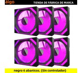 Aigo AIR12 Computer Case fan ventoinha PC 120mm rgb fan 4pin PWM CPU Cooling fan 3pin5v Unlimited space argb 12cm ventilador