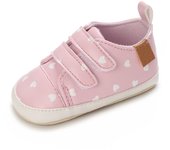 Meckior New Baby Boy Girl Shoes PU Leather Sneakers Rubber Bottom Non-slip Lightweight First Walker Crib Shoes 0-18 Months