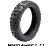 Amalibay Neumático 9x2 cityroad/todoterreno para Patinete Xiaomi, recambio para patinete eléctrico
