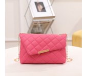 New Fashion Trend Lingge Embroidered Chain Crossbody Small Square Bag Single Shoulder Bag tote bag  beach bag