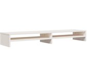 vidaXL Soporte de monitor/ TV madera maciza de pino 100x24x13 cm, Mueble de Salon, Mueble TV, Mueble TV salon, Mesa de TV, Mueble tele