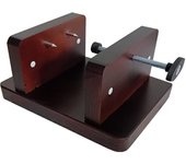 SOPORTE JAMONERO (COLOR NOGAL OSCURO ) *  PROFESIONAL PARA CORTAR MINI JAMONES DE TODO TIPO, TACOS DE JAMON, DESHUESADOS, JAMON ASADO Y MUCHOS OTROS. ***REGALO DE CUCHILLO JAMONERO Y CUCBRE JAMON ***