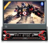 Audiocore AC9100 radio Coche Digital Negro, Rojo