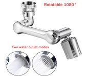 Grifo de Cocina Extendido Universal 1080 ° with Rotación Dual Modo Cabezal de Robot para Cocina y Baño Grifo Giratorio de 304