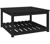 Mesa de Jardín Madera maciza Pino Negro 82,5x82,5x45 cm