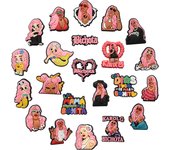 Pop Singer Cartoon Series ​for Shoe Charms Accessories for Classic Clog Shoe Decoration Pins Kids Sandal Accessories Buckle