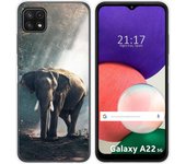 Funda Silicona para Samsung Galaxy A22 5G diseño Elefante Dibujos