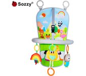 Gimnasio colgante para bebé Sozzy Toy, asiento de seguridad para coche relajante para bebé, juguete colgante para coche para bebé