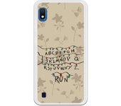 Funda compatible con Samsung Galaxy A10 - Be Unique Funda Gel stranger pared luces