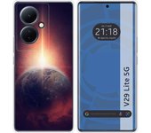 Funda Silicona para Vivo V29 Lite 5G diseño Tierra Dibujos