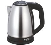 SPARK - HERVIDOR DE AGUA ELÉCTRICO 1,8L METÁLICO Libre de BPA y Otros Tóxicos BASE CON GIRO 360º TÉS INFUSIONES CAFÉS LECHE