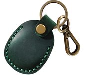 Suitable For AirTag Leather Keychain CaseAirtag Locator Holster PU Access Card Case