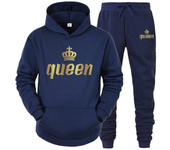 King And Queen Couple Outfit Hoodie and Jogger Pants High Quality Men Women Daily Casual Sport Jogging Suit King Queen Tracksuit