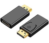 Adaptador convertidor DisplayPort DP a HDMI negro