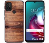 Funda Gel Tpu para Motorola Moto G10 / G20 / G30 diseño Madera 02 Dibujos