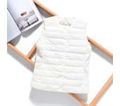 2024 New Spring Autumn Fashionable Outerwear Inner Cloth Vests Light Down Women Waistcoat Portable Warm Sleeveless Liner Casual