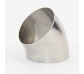 304 1.5mm stainless steel pipe elbow 45 degree welded handrail stainless steel pipe connection elbow