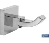 COFAN - Percha de baño | Modelo Marvao | En Acero Inoxidable 304 Brillo