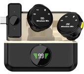 Paquete de 2 micrófonos Lavalier inalámbricos para iPhone 15 y Android, mini