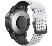 Correa de Silicona para Garmin Fenix 8 - 47mm / Fenix 7 / Fenix 6 / Forerunner 935 / Approach S60, Modelo Agujeros Conectores Quickfit 22mm