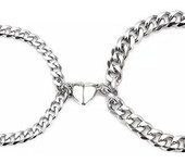 Pulsera magnética a juego para parejas que se atraen entre sí Pulsera magnética a juego Pulsera en forma de corazón para parejas Joyería de la amistad