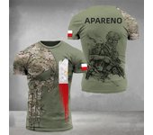 Men's T-Shirt Summer Short Sleeve 3D Printed Poland Soldier Veteran Harajuku Loose Top T-Shirt Men's Oversized Clothing 6XL