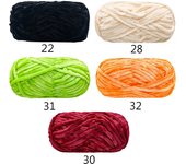 5pcs X100g Soft Velvet Yarn For Knitting Sweater Scarf Blankets Thick Crochet Yarn Threads