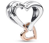Charm Pandora CorazonInfinito en Filigrana en Dos Tonos  782642C00