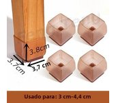 16pc Silicone Square Chair Leg Floor Protector round Furniture Table Covers Socks Plugs Cover Furniture Leveling Feet Home Decor
